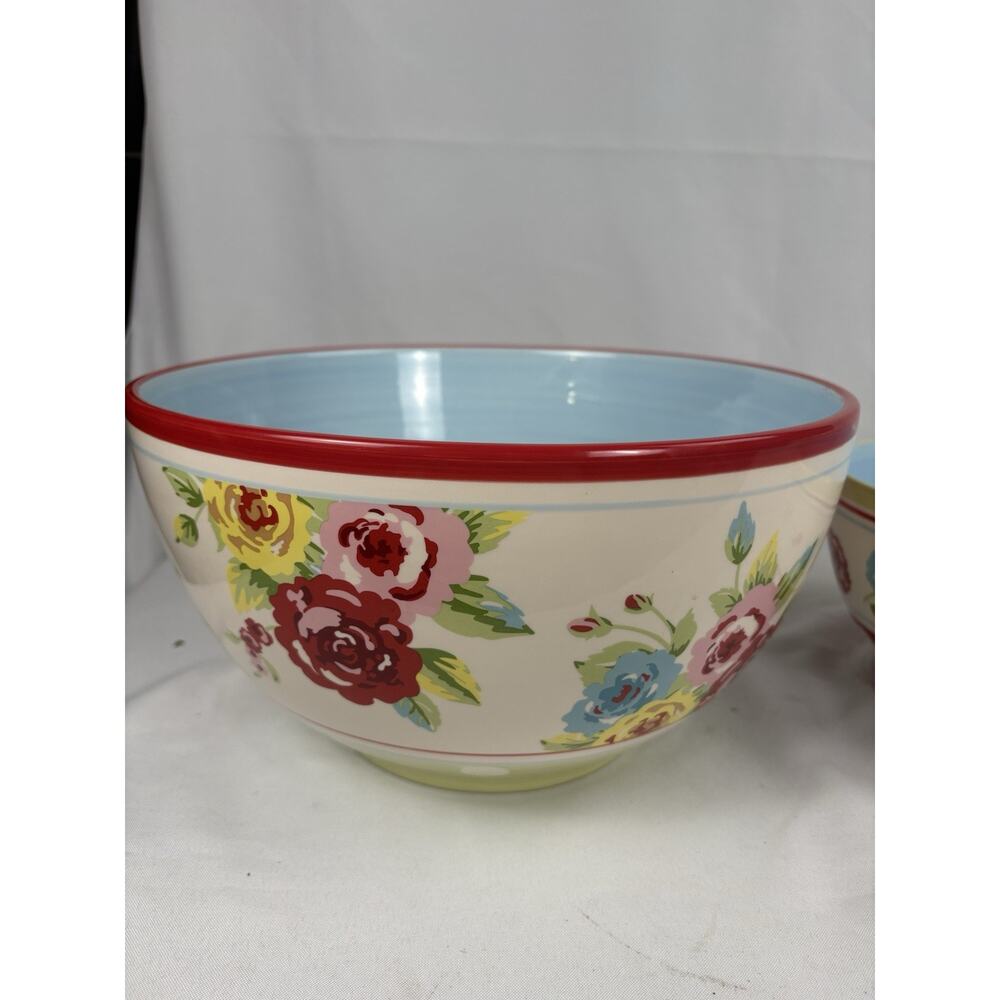 Vintage 222 Fifth New Country ceramic bowls set of 3 - Picture 3 of 9